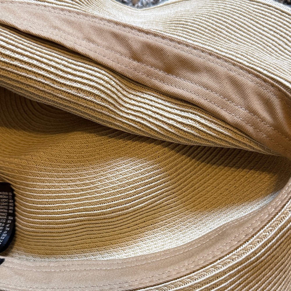 Brixton Beige Straw Hat with Leather Wrap - Picture 6 of 6